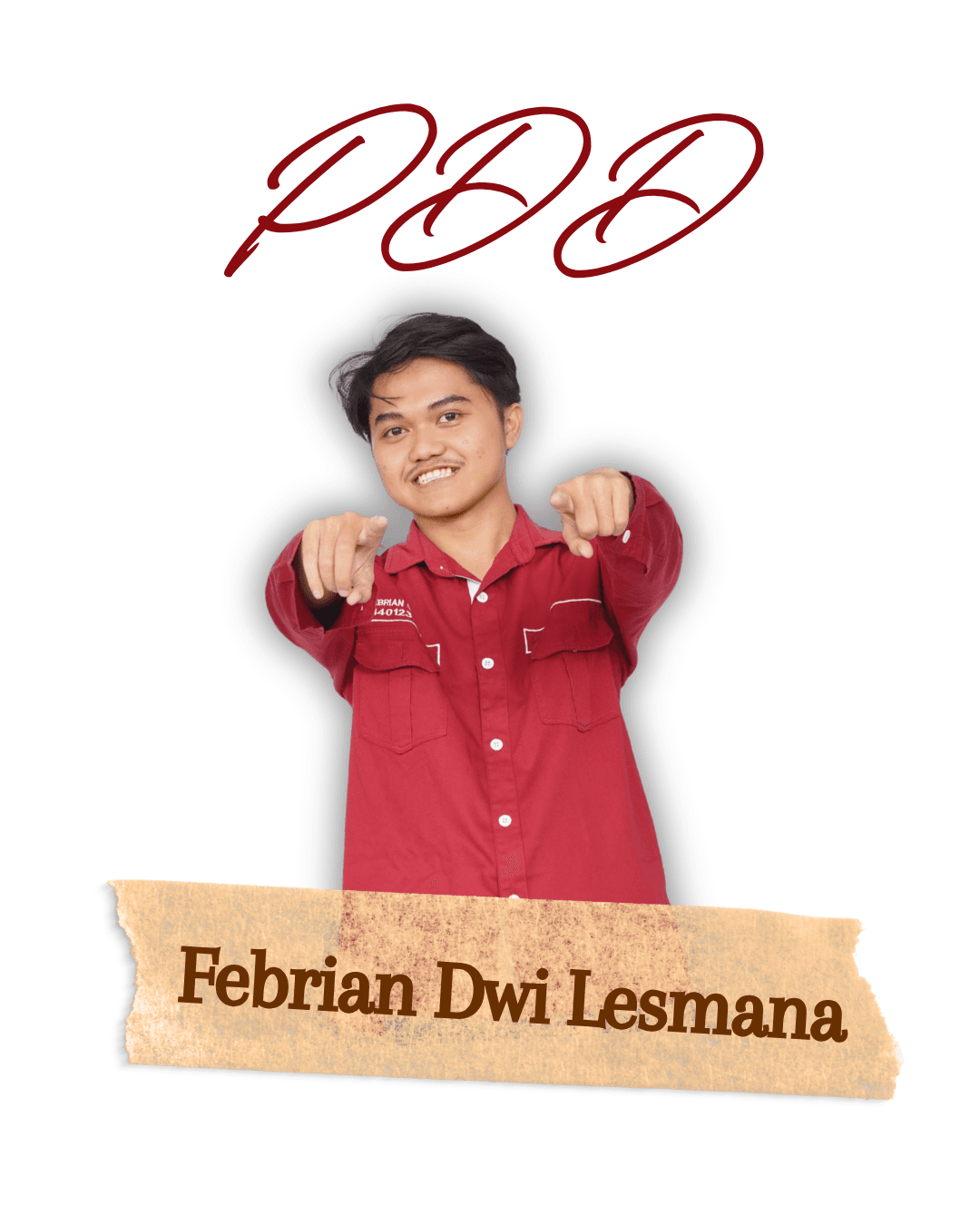 Kartu anggota Tim Tempura: Febrian Dwi Lesmana, Fakultas Sekolah Bisnis.