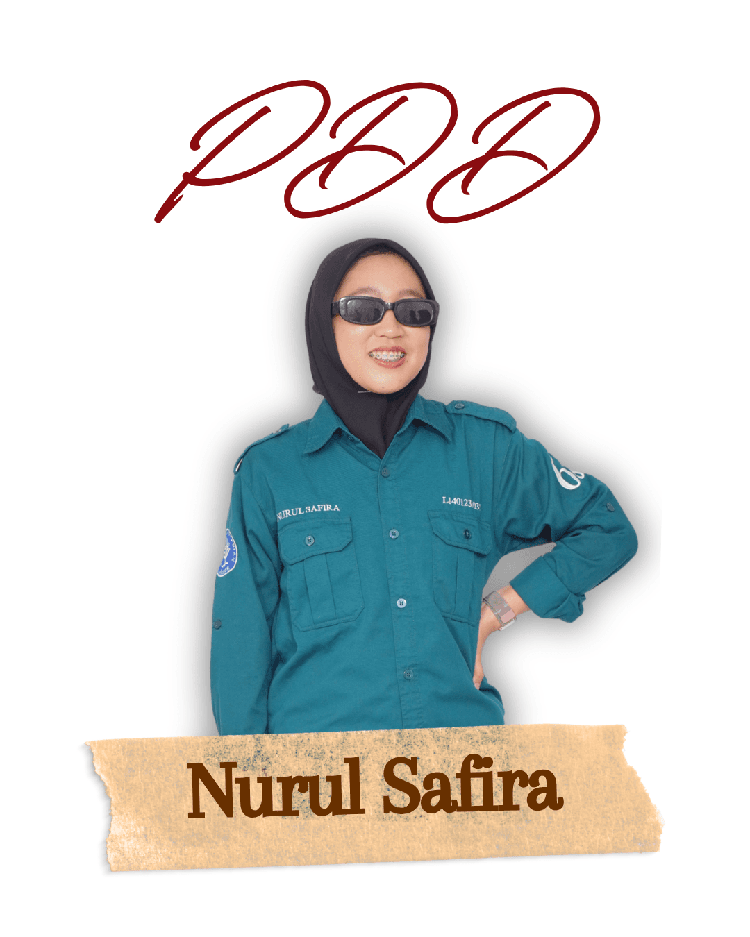 Kartu anggota Tim Tempura: Nurul Safira, Fakultas Kedokteran dan Gizi.